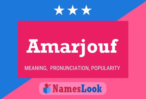 ملصق اسم Amarjouf