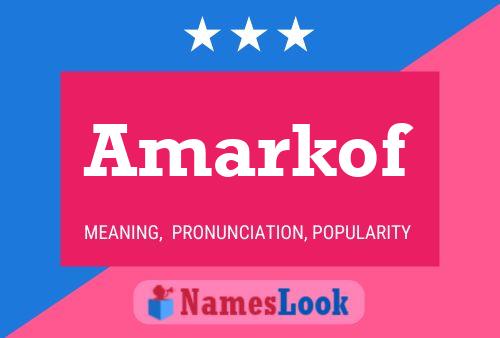 ملصق اسم Amarkof