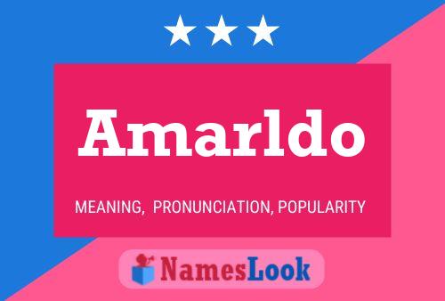 ملصق اسم Amarldo