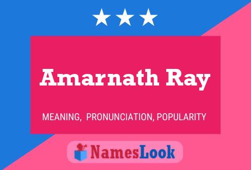 ملصق اسم Amarnath Ray