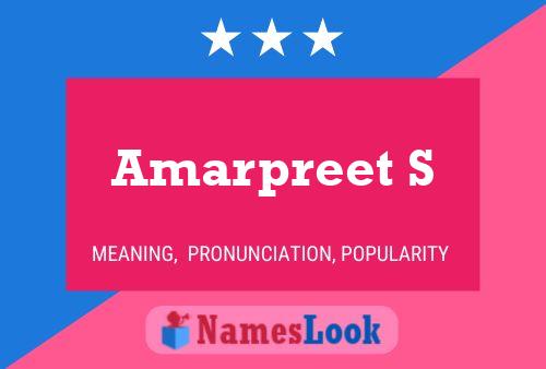 ملصق اسم Amarpreet S