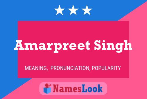 ملصق اسم Amarpreet Singh