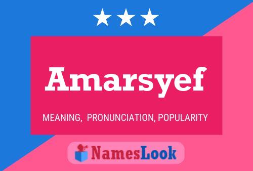 ملصق اسم Amarsyef