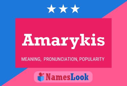 ملصق اسم Amarykis