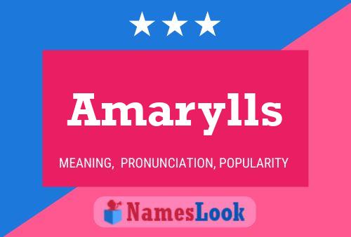 ملصق اسم Amarylls