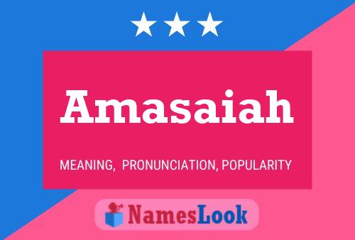 ملصق اسم Amasaiah