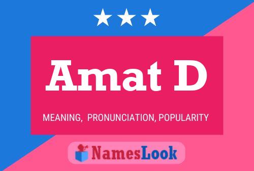 ملصق اسم Amat D