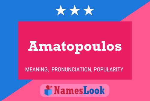 ملصق اسم Amatopoulos