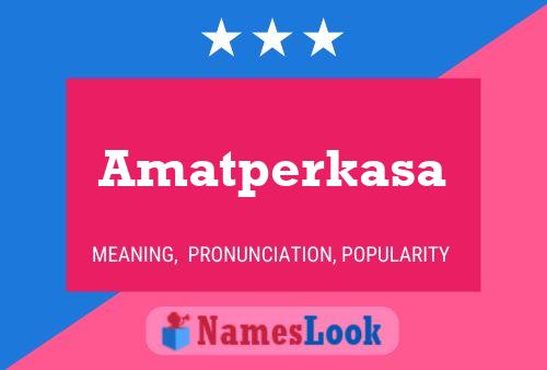 ملصق اسم Amatperkasa