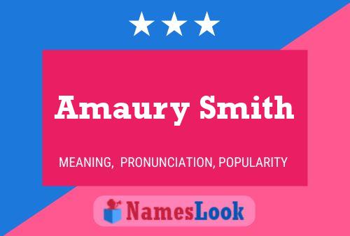 ملصق اسم Amaury Smith