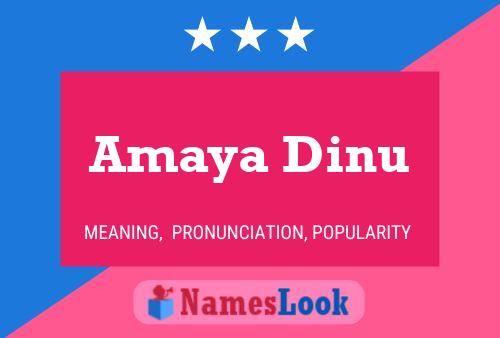 ملصق اسم Amaya Dinu