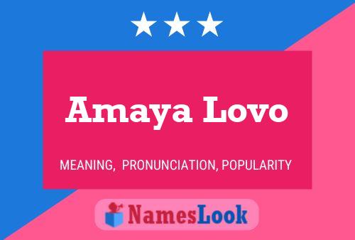 ملصق اسم Amaya Lovo