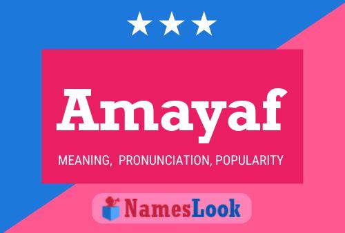 ملصق اسم Amayaf