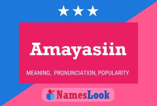 ملصق اسم Amayasiin