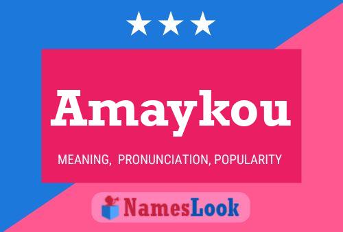 ملصق اسم Amaykou