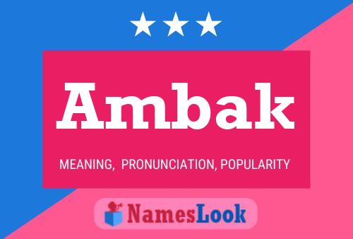 ملصق اسم Ambak