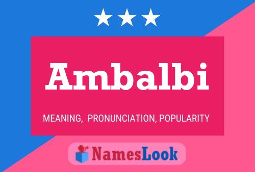 ملصق اسم Ambalbi