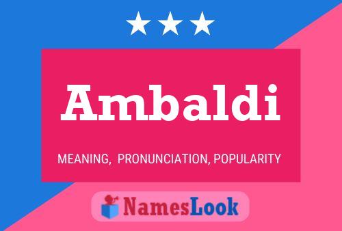 ملصق اسم Ambaldi