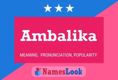 ملصق اسم Ambalika