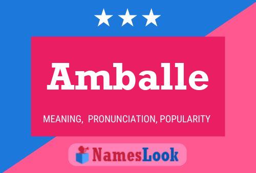 ملصق اسم Amballe