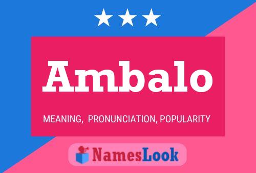 ملصق اسم Ambalo