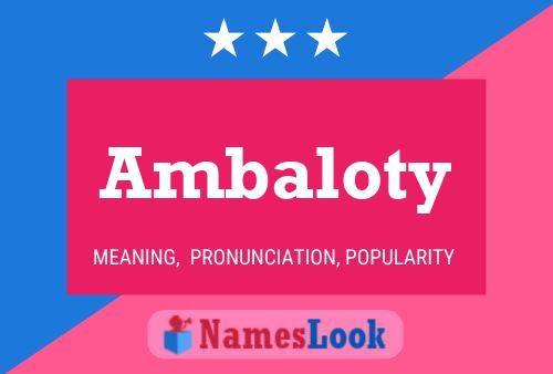 ملصق اسم Ambaloty