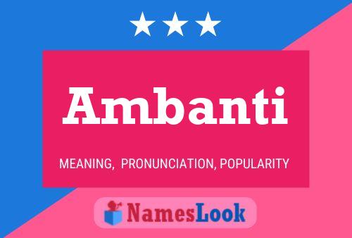 ملصق اسم Ambanti