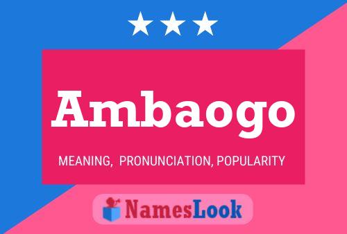 ملصق اسم Ambaogo