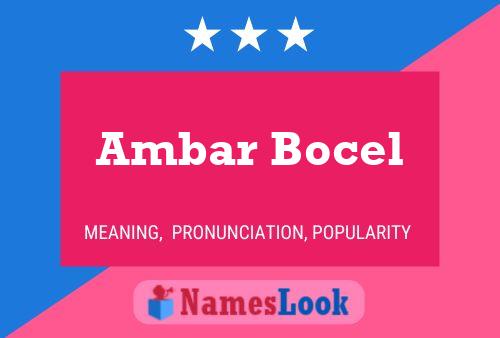 ملصق اسم Ambar Bocel