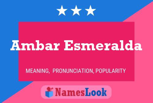 ملصق اسم Ambar Esmeralda