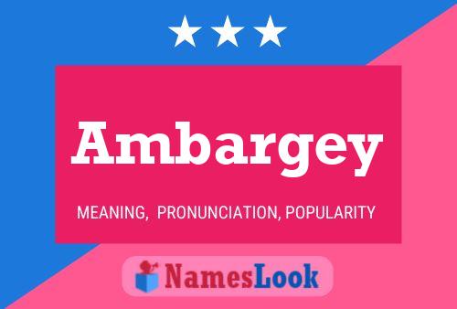 ملصق اسم Ambargey