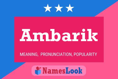 ملصق اسم Ambarik