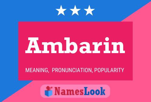 ملصق اسم Ambarin