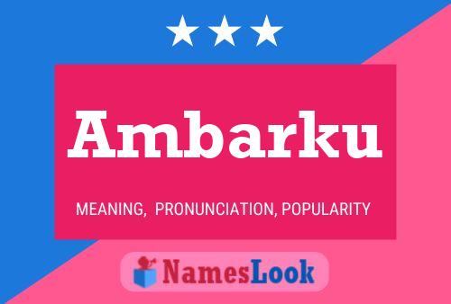 ملصق اسم Ambarku