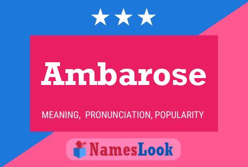 ملصق اسم Ambarose