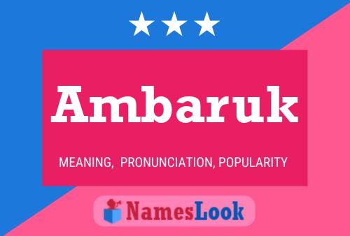 ملصق اسم Ambaruk