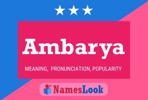 ملصق اسم Ambarya