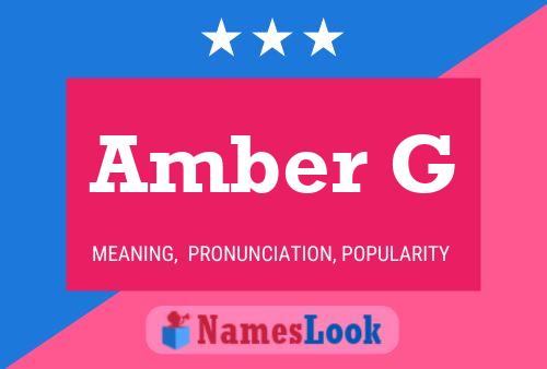 ملصق اسم Amber G