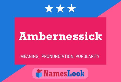 ملصق اسم Ambernessick