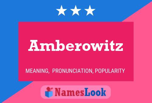 ملصق اسم Amberowitz