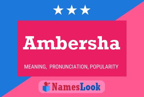 ملصق اسم Ambersha