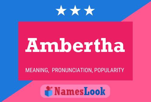 ملصق اسم Ambertha