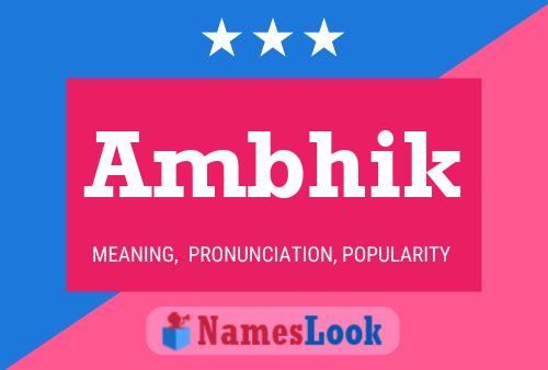 ملصق اسم Ambhik