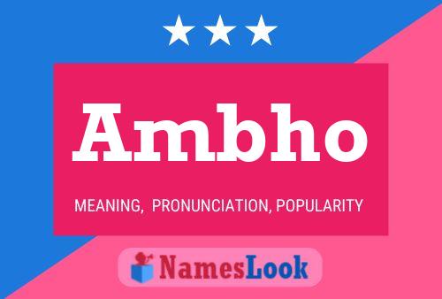 ملصق اسم Ambho