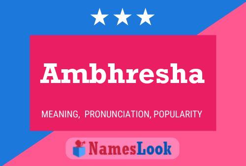 ملصق اسم Ambhresha