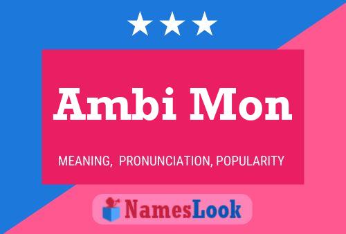 ملصق اسم Ambi Mon