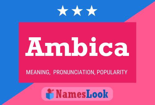 ملصق اسم Ambica