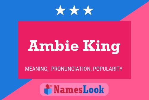 ملصق اسم Ambie King