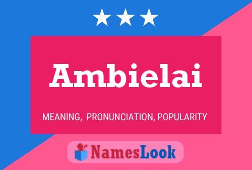 ملصق اسم Ambielai