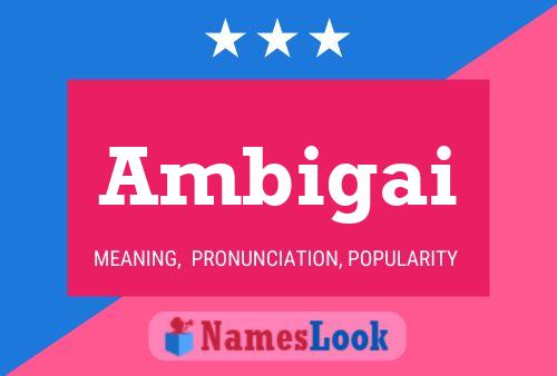 ملصق اسم Ambigai